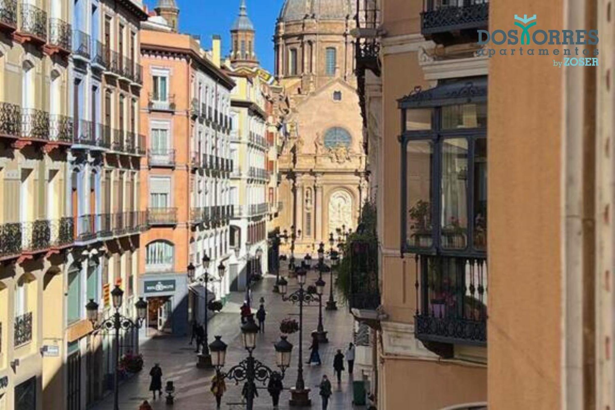 Dos Torres Pilar Suites- Balcones Con Vistas A La Ciudad Zaragoza Exterior photo